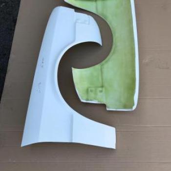 Paar GFK Kotflügel "Vorfacelift", Scirocco I (Typ 53)